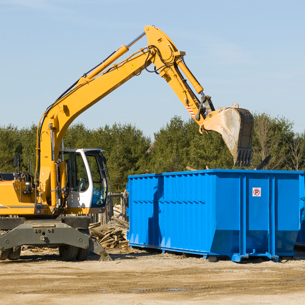 what are the rental fees for a residential dumpster in Bradford